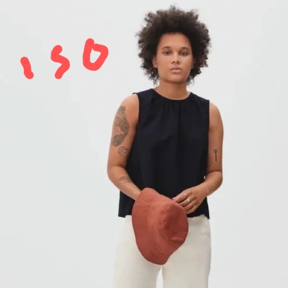 ISO Everlane Tie Back Sleeveless Top XS or Small - Picture 2 of 6